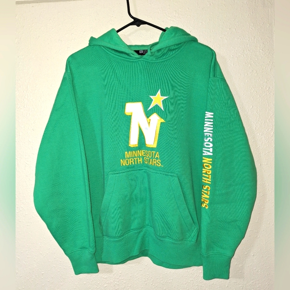 Minnesota North Stars Green Hoodie Size Small